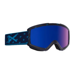 Men's Anon Goggles - Anon Helix Snow Goggles With Spare Lens. Logonet - Blue Cobalt